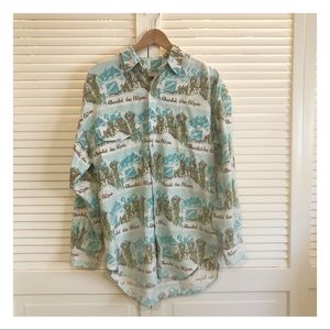 Chocolate des Alpes Dog Button Down Flannel